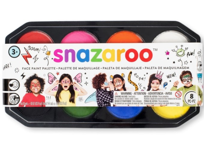 Kit Pintura Facial Palette Ml Snazaroo Partyval