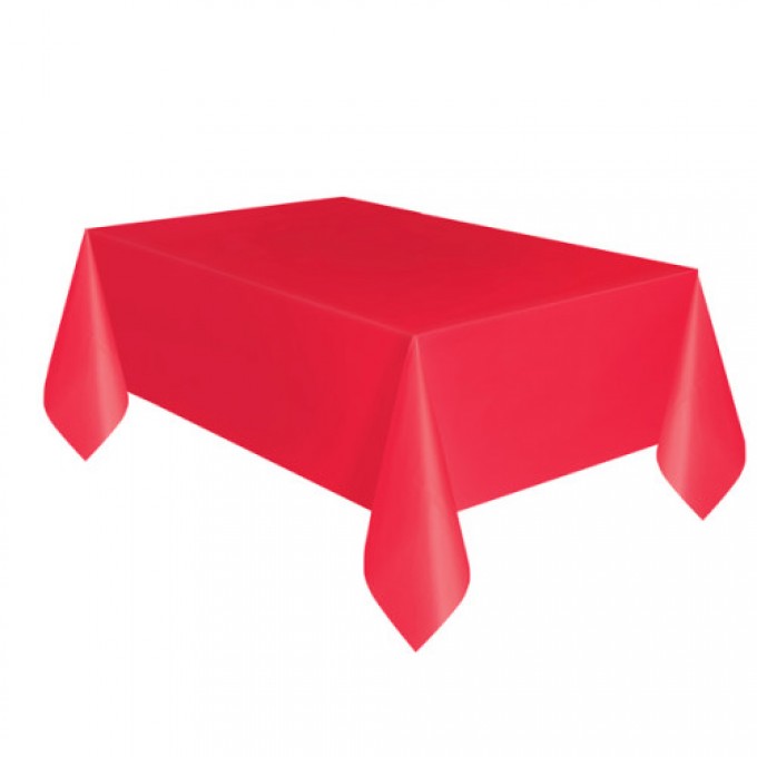 Toalha de Mesa Lisa Vermelha