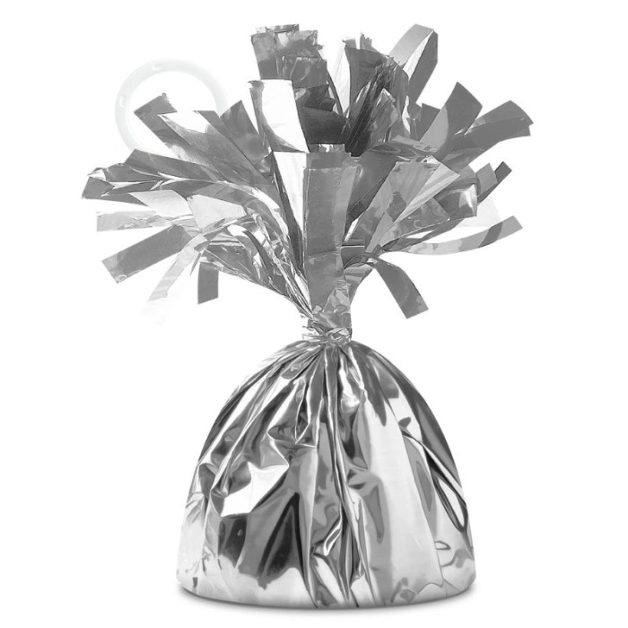 Peso Balões Foil Prata - Image 1