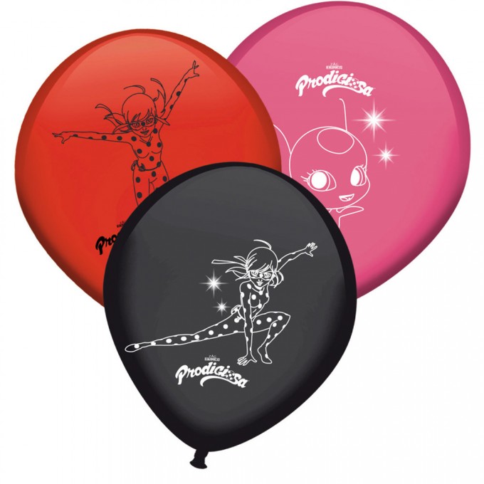 Balão Latex LadyBug Prodigiosa - Pack 8