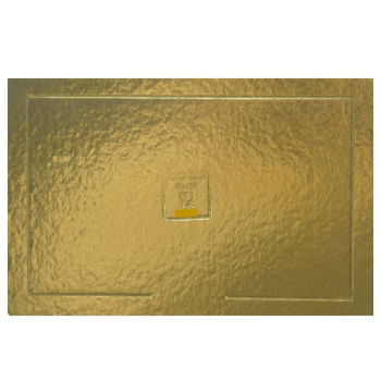 Prato Cartão Ouro 25x35Cm