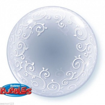 Bubble Transparente Filigrama 61 cm