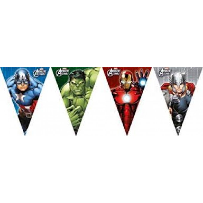 Banner Plástico Avengers