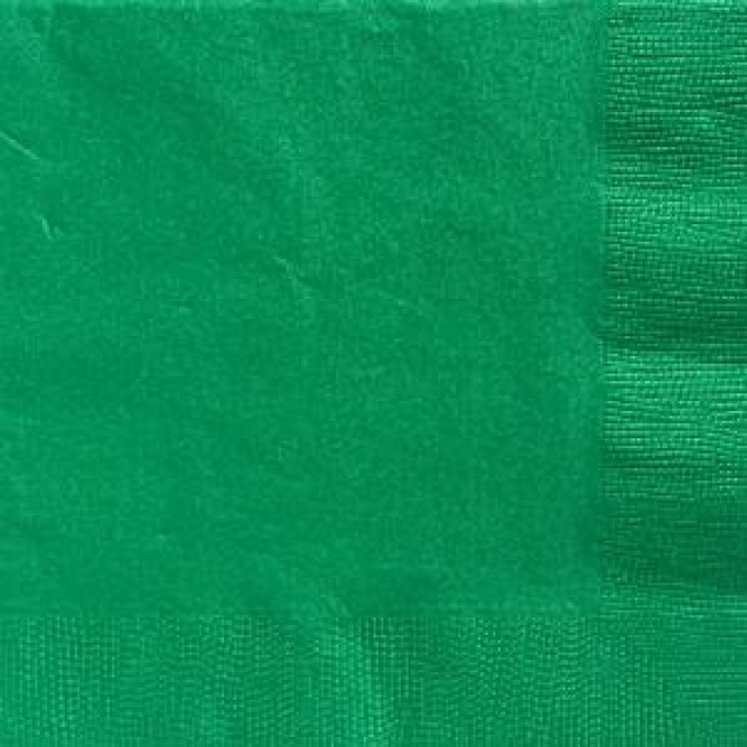 Guardanapos Liso Verde Esmeralda - Pack 20