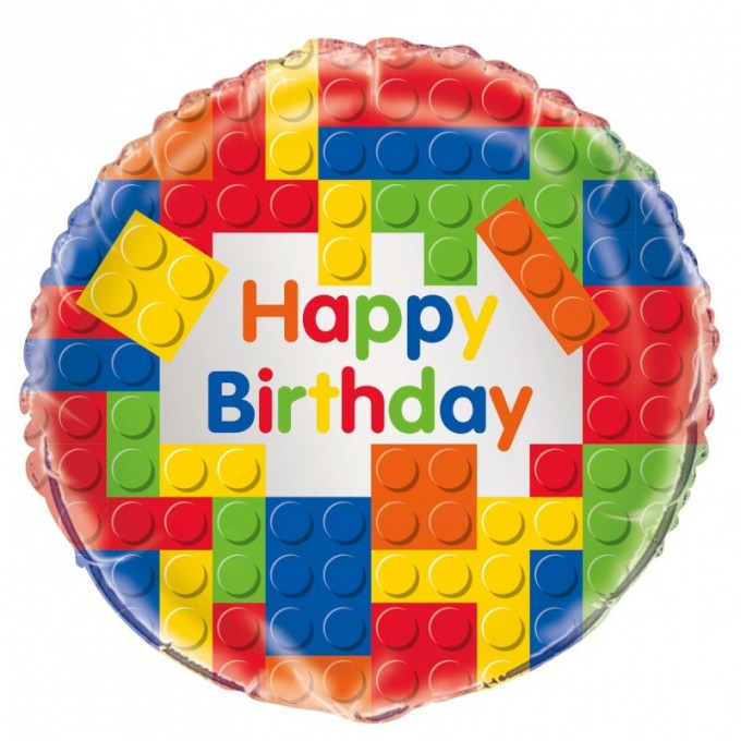 Balão Lego Party Redondo 18'' Foil