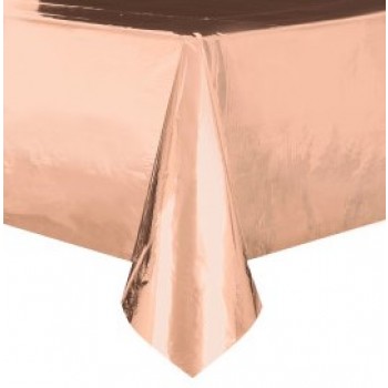 toalha de mesa rose gold foil