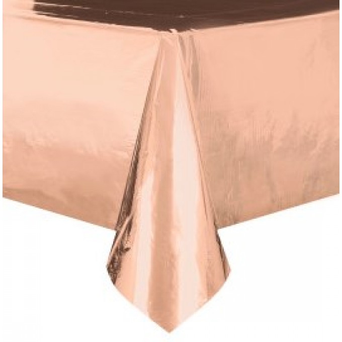 toalha de mesa rose gold foil