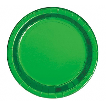 Prato Liso Foil Verde 17cm