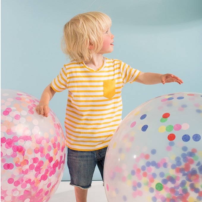 Kit Balões Gigantes Transparentes com Confetis Rosa
