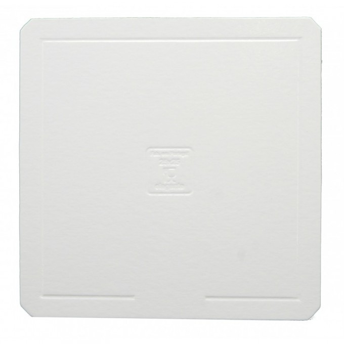 Prato Cartão Branco 25x25Cm