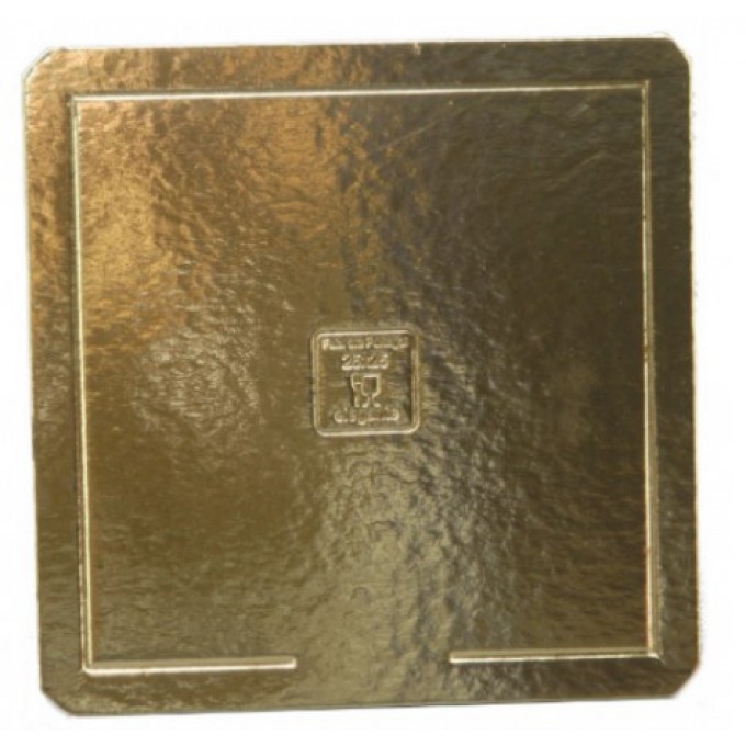 Prato Cartão Ouro 45x45cm