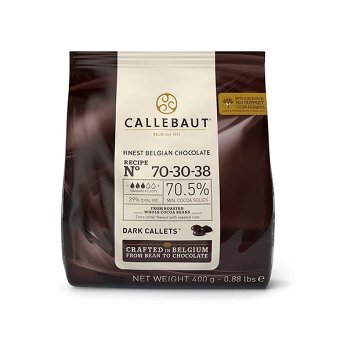 Chocolate Callebaut Negro 70 30 38 400gr