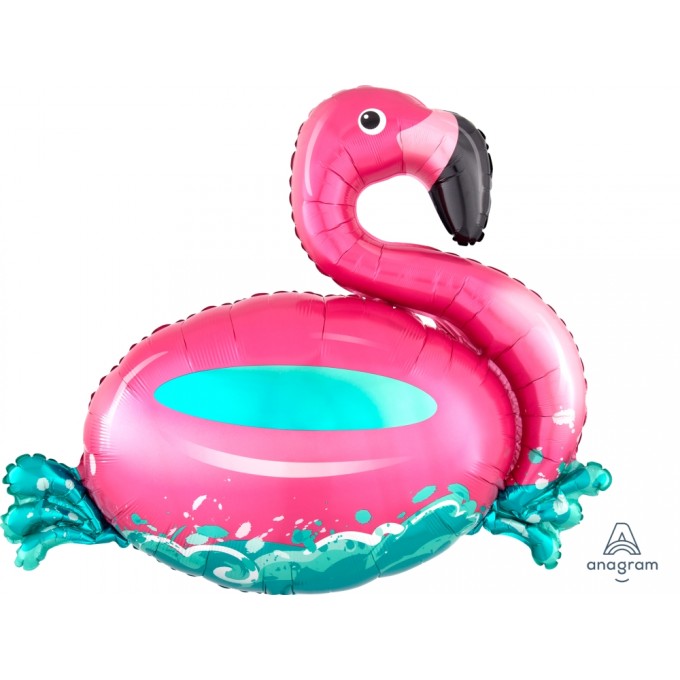 Balão Flamingo Boia Rosa Super Shape
