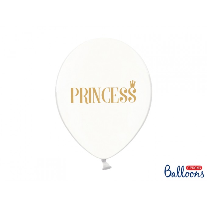 Balões Transparentes Princess Ouro