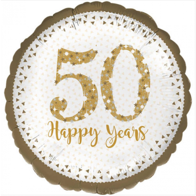 Balão 50 Happy Years - 43cm