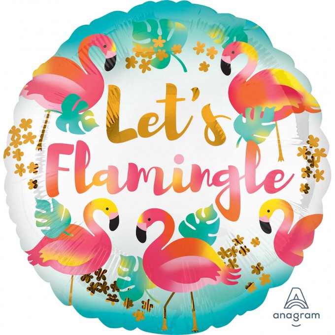 Balão Flamingo Tropical - 43cm