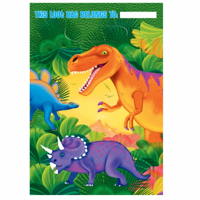 Sacos de Presentes Dinossauros - Pack 8