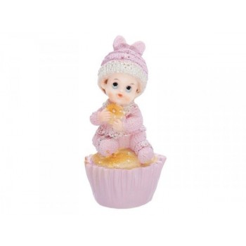 Boneco Bebé Cupcake Rosa