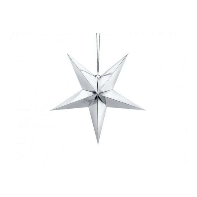 Estrela Prata - 45cm