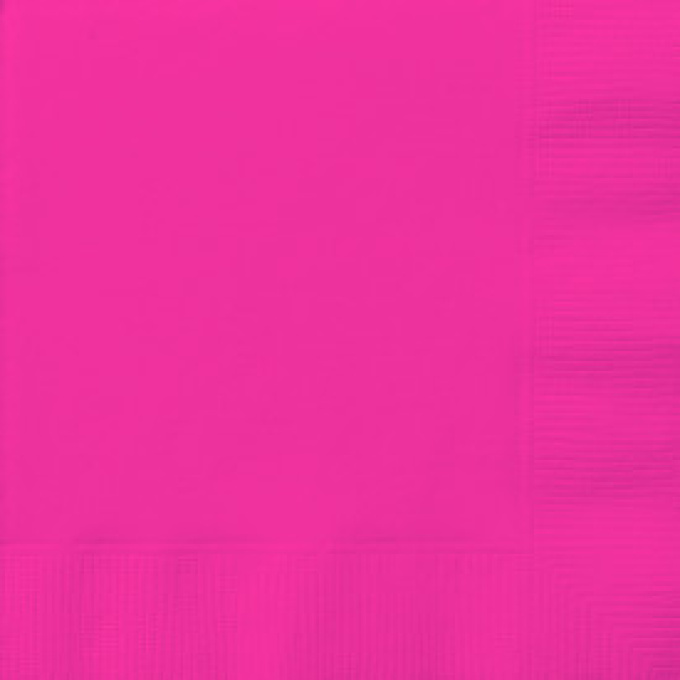 Guardanapos Liso Rosa Neon  - Pack 20