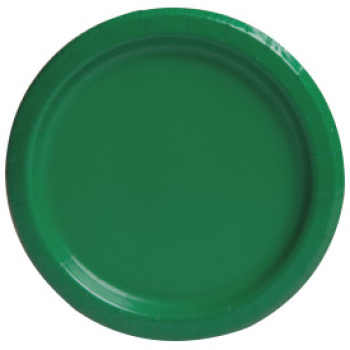 Pratos Liso Verde Escuro 17cm - Pack 20