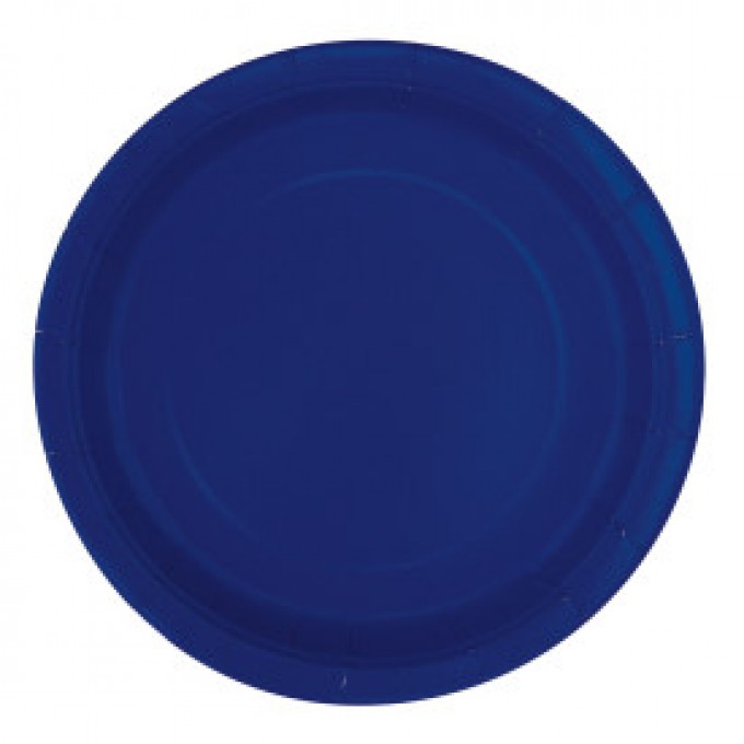 Pratos Liso Azul Escuro 17cm  - Pack 20
