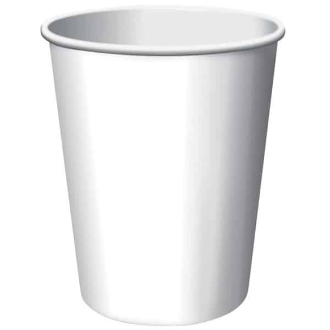 white 9oz paper cup product image