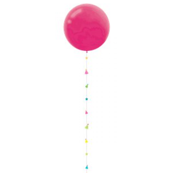 Fita Para Balão em Cartão e Glitter Balões Coloridos