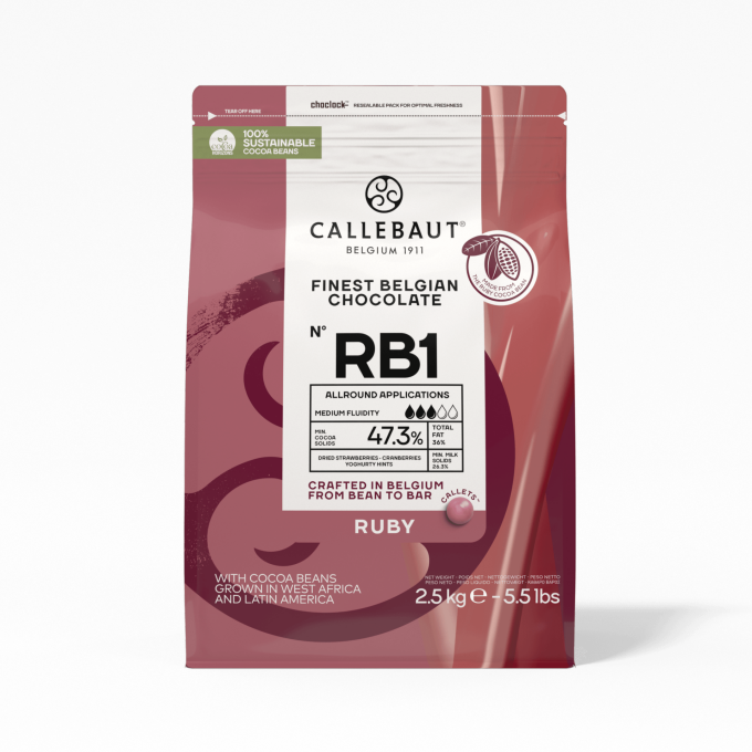 Chocolate Callebaut Ruby RB1 2.5Kg