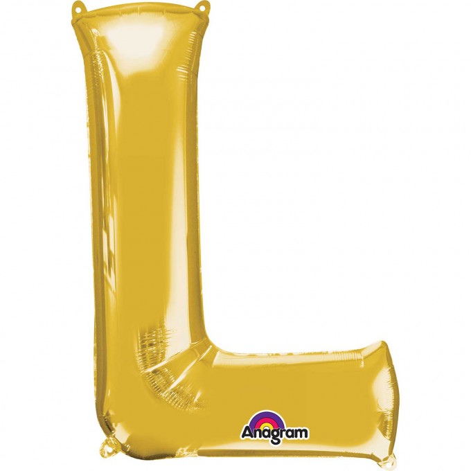 Balão Letra L Ouro - 81cm