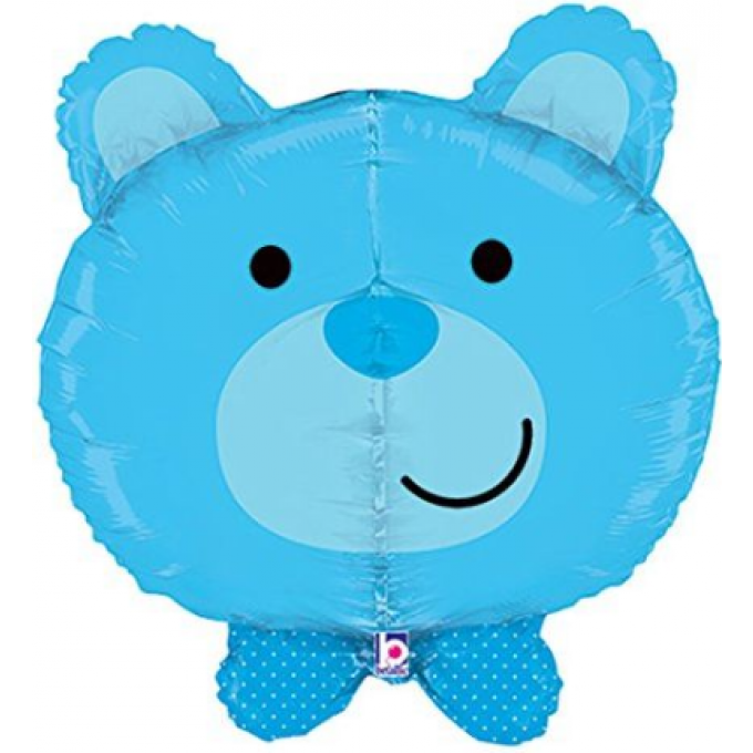 Balão Cara Urso Azul - 69cm