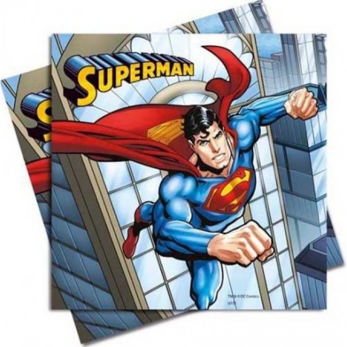 Super Homem Guardanapos - Pack 20