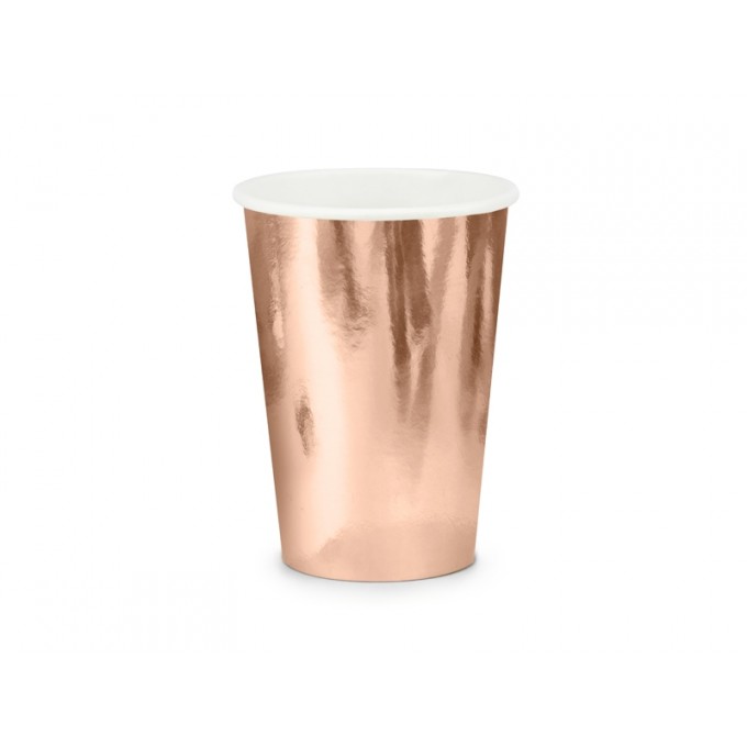 Copos Rose Gold 220ml - Pack 6