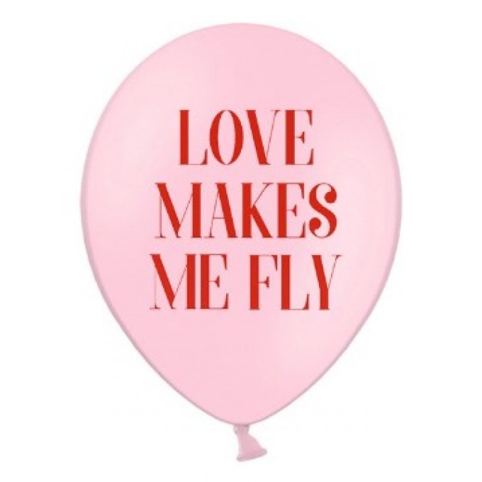Balão Látex "O Amor Me Faz Voar"