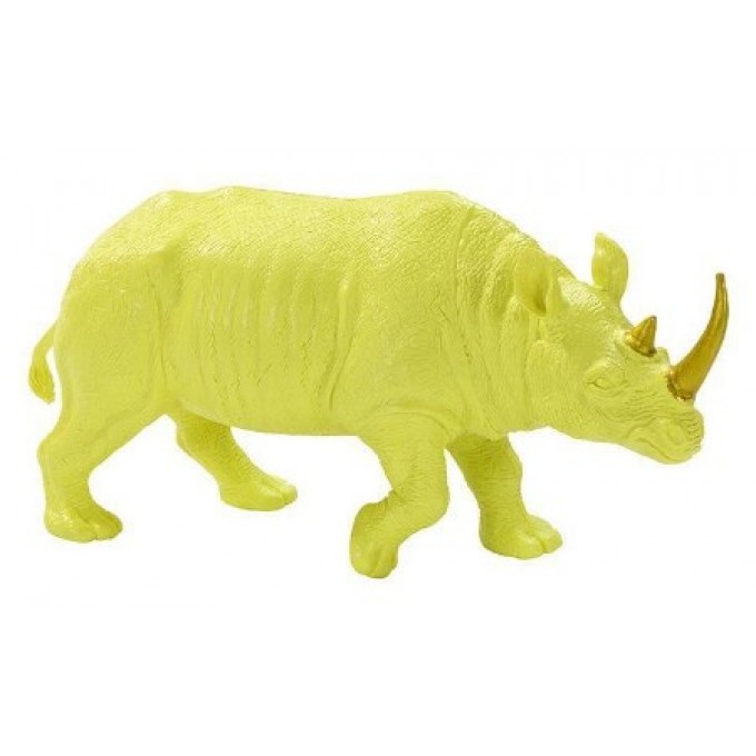 Rinoceronte Amarelo Fluorescente