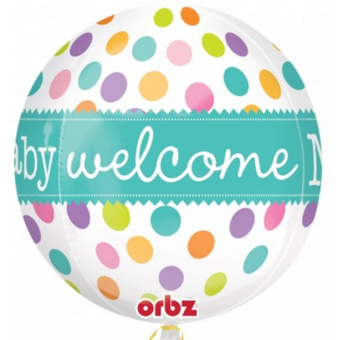 Balão Welcome New Baby ORBZ - 40cm