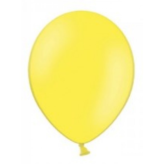 Balão Látex Liso Amarelo 23cm - Pack 100