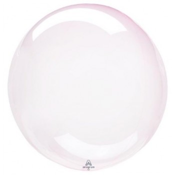 Balão ORBZ Transparente Rosa Claro