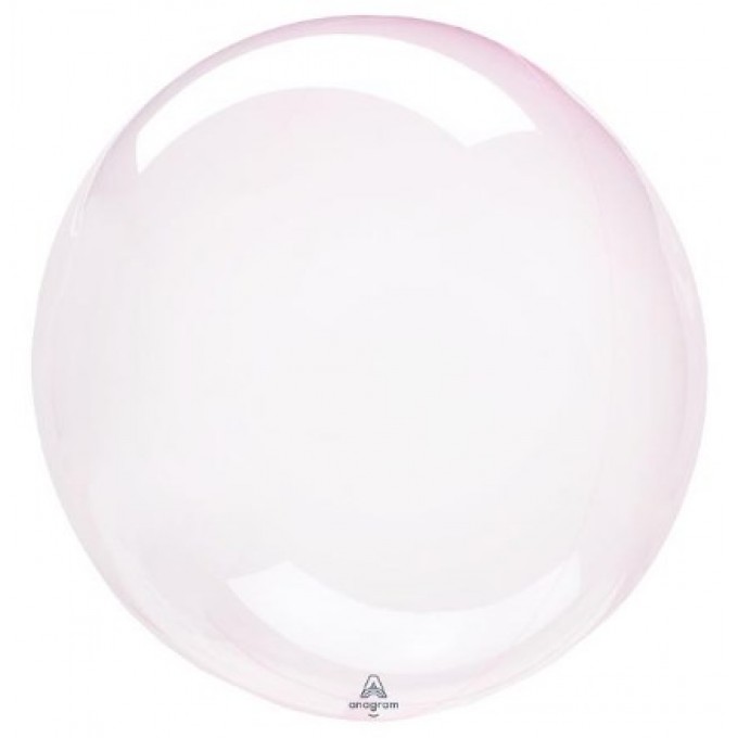 Balão ORBZ Transparente Rosa Claro