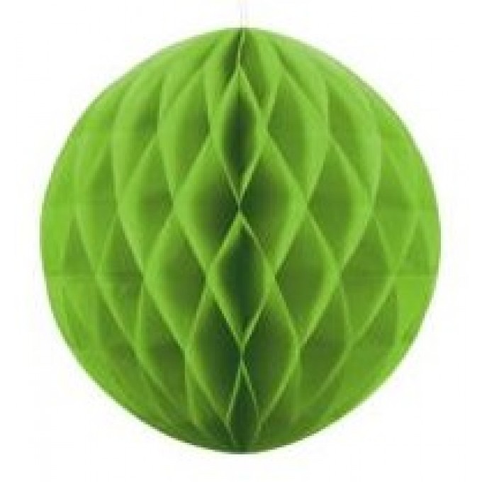 Bola de Papel Verde Neon - 20cm