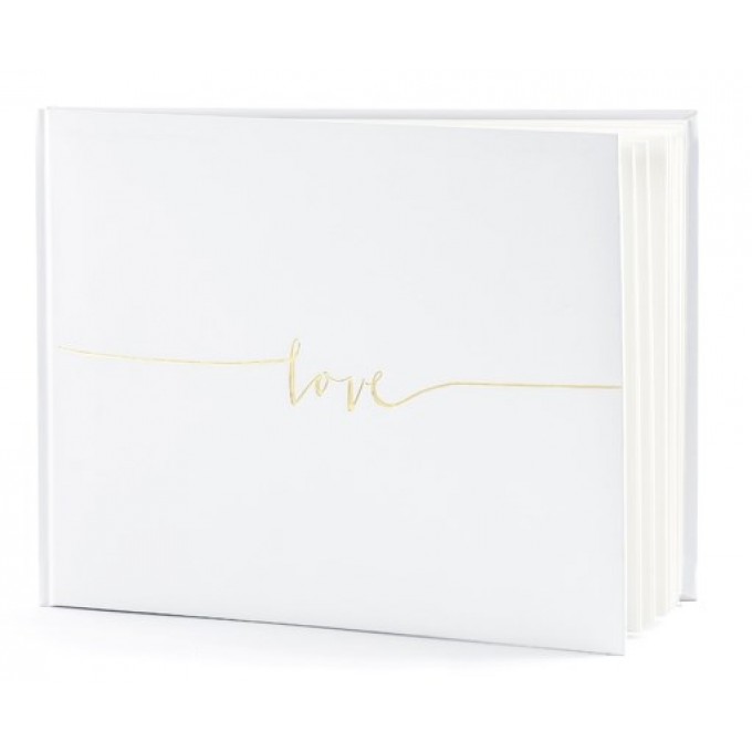 Guest Book Love Ouro