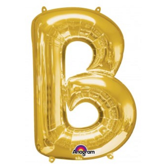 Balão Letra B Ouro - 86cm