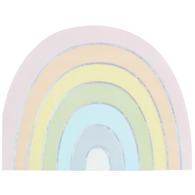 Arco-Íris (Rainbow) Pastel Guardanapos - Pack 16