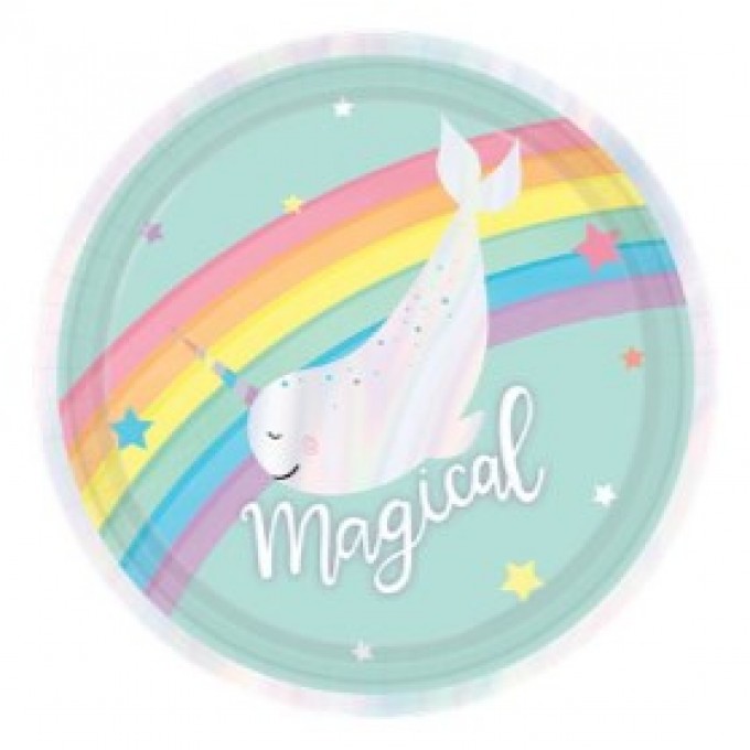 Magical Rainbow (Arco-íris) Pratos 3 desenhos 17cm - Pack 8