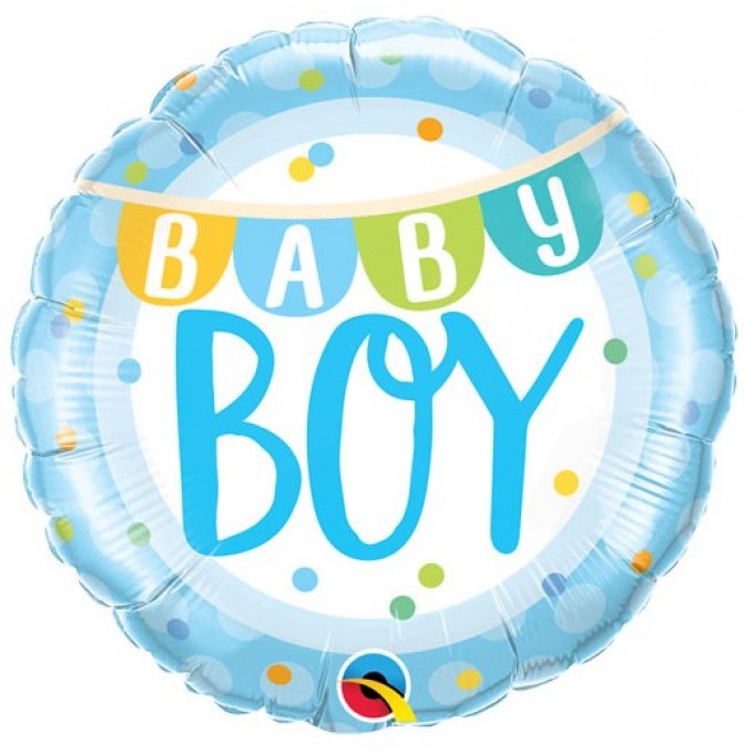 Balão Baby Boy Azul - 46cm