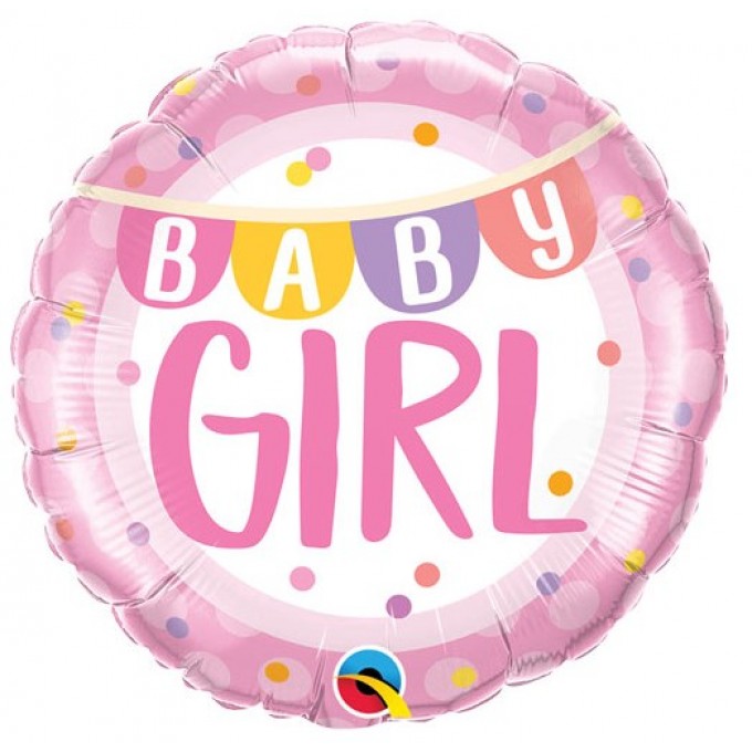 Balão Baby Girl Rosa - 46cm