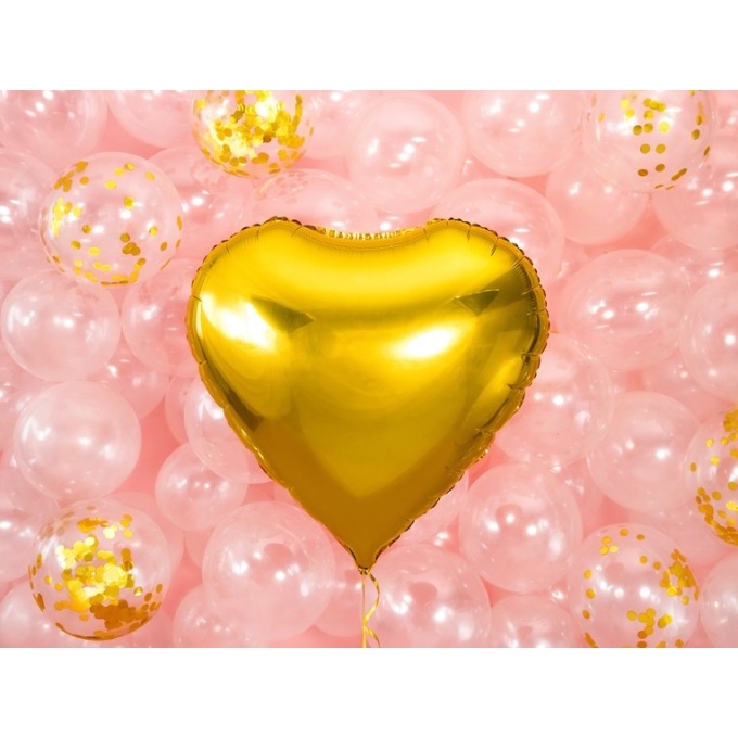 Balão Coração Ouro - 61cm