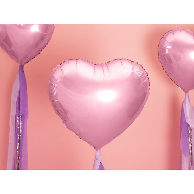 Balão Coração Rosa Claro - 45cm