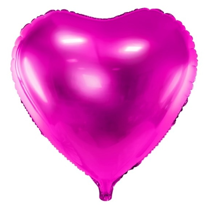 Balão Coração Rosa Forte - 45cm