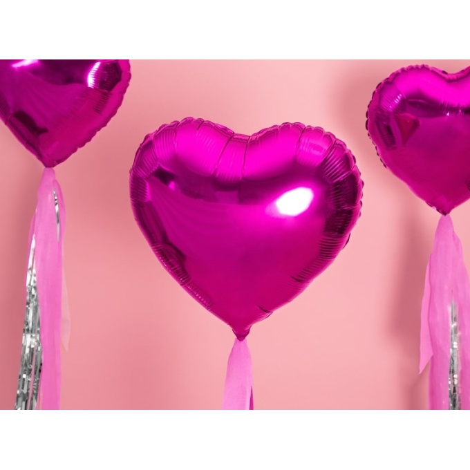 Balão Coração Rosa Forte - 45cm